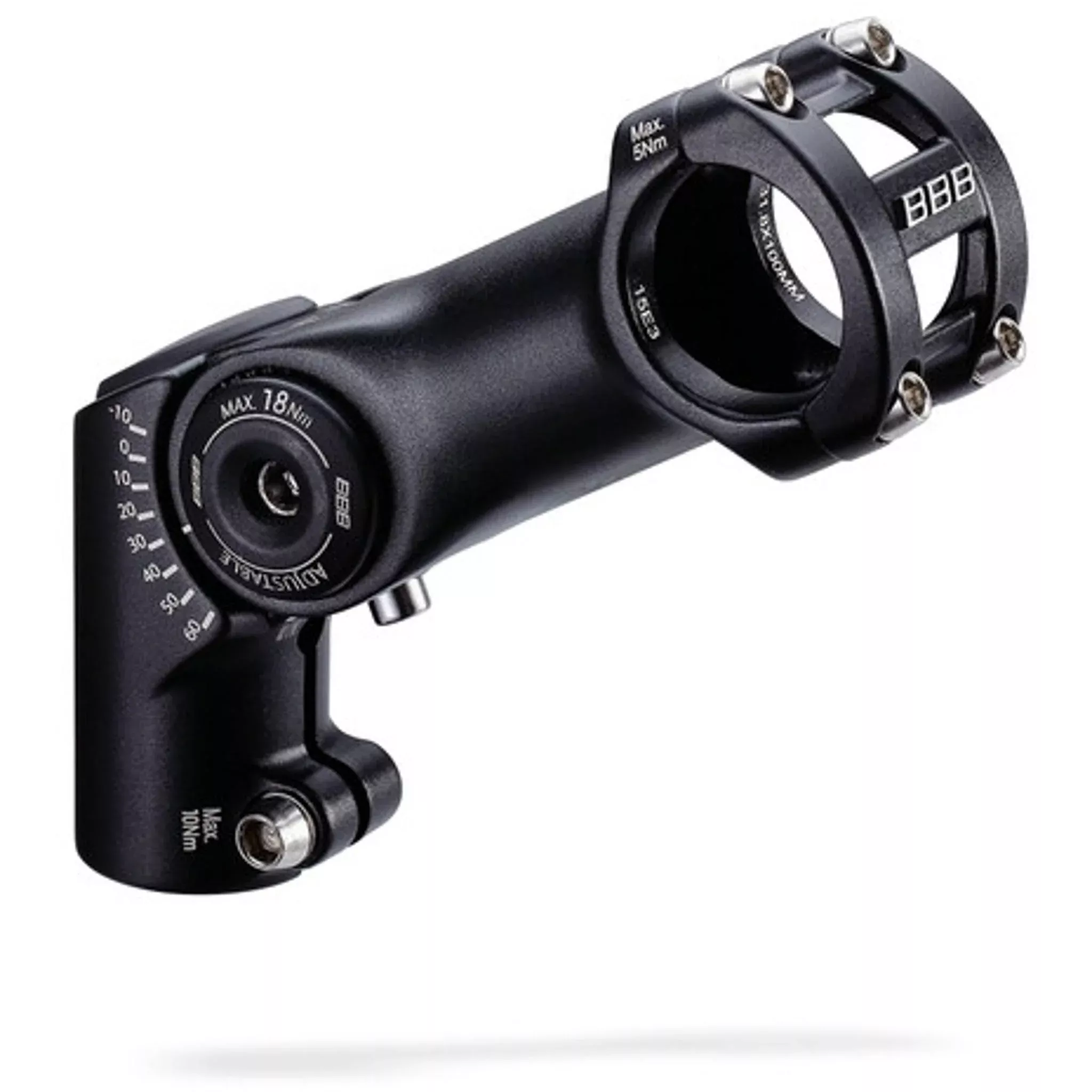 BBB Highfix OS Adjustable Stem 80mm x 31.8mm Bar Black