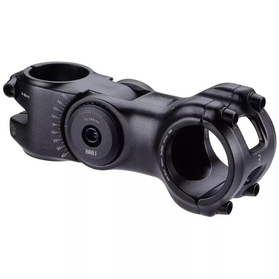 BBB HighSix OS Adjustable Stem 35 x 110mm +/- 40 Rise Black