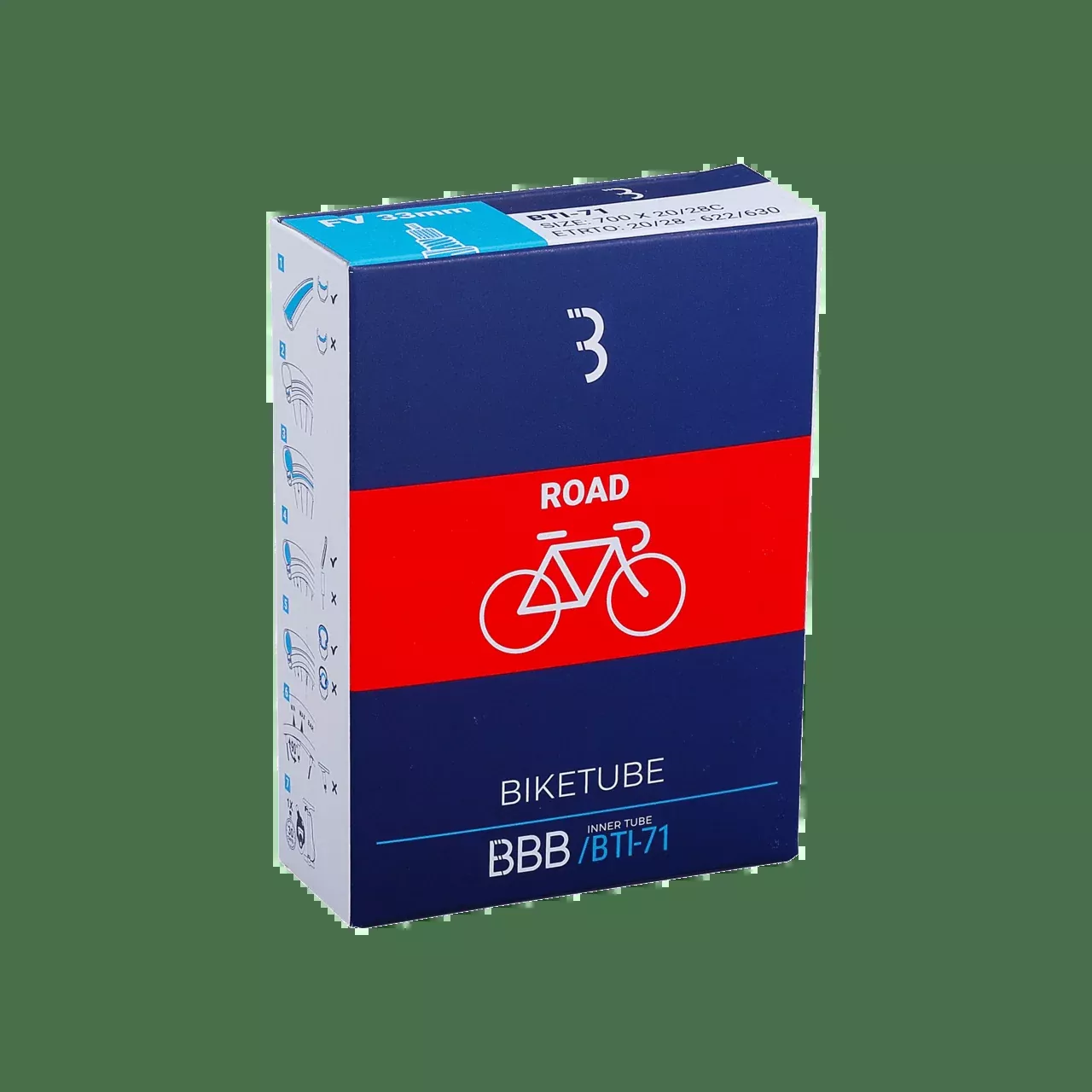 BBB Schrader Valve Tube 700 x 30/43c