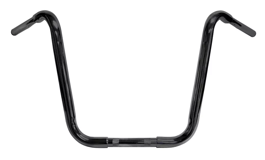 Black 12" Ape Hanger 1 1/4" Monster Handlebars Harley & Customs 1982 & Up