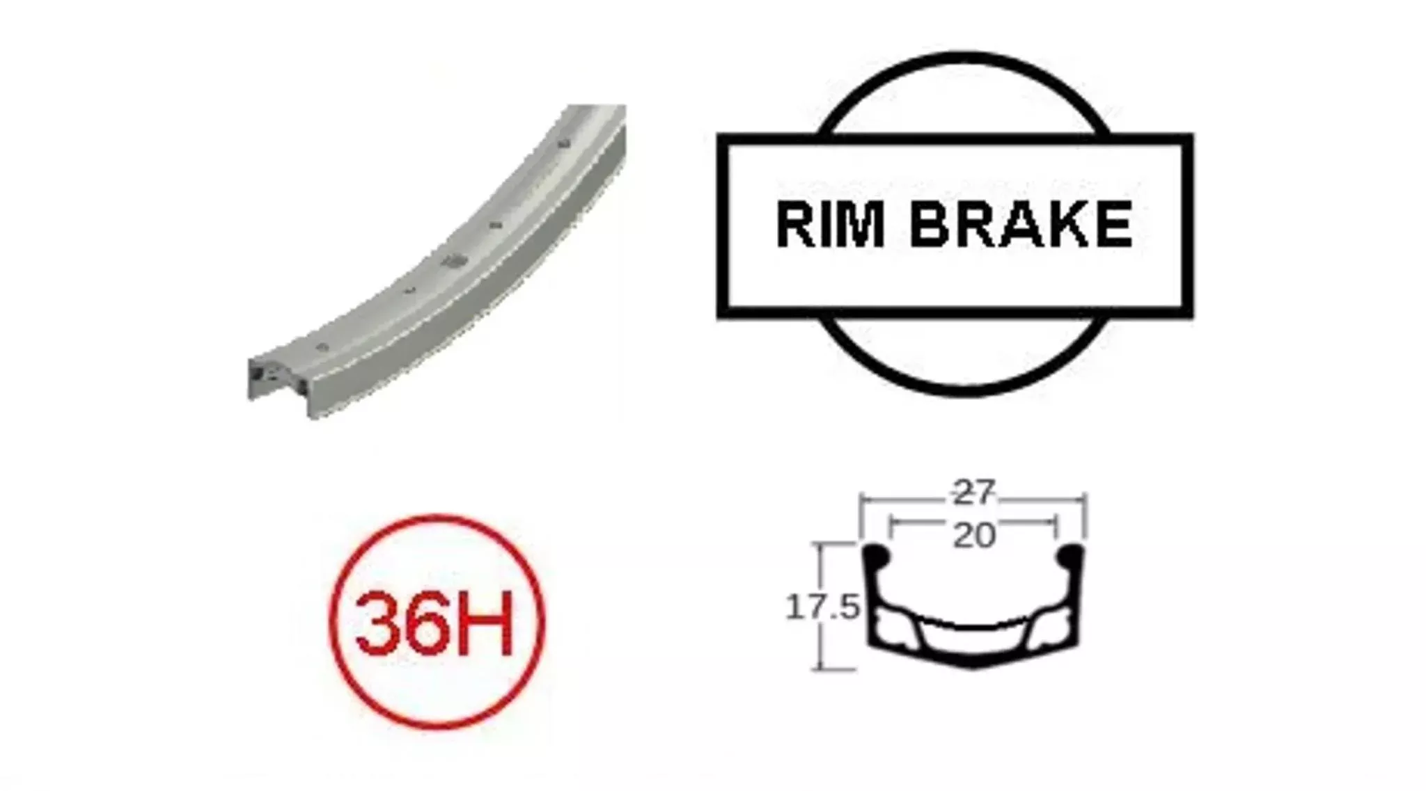 BPW Araya Single-Speed Bolt-On Kids Bicycle Rear Wheel 36H 110mm