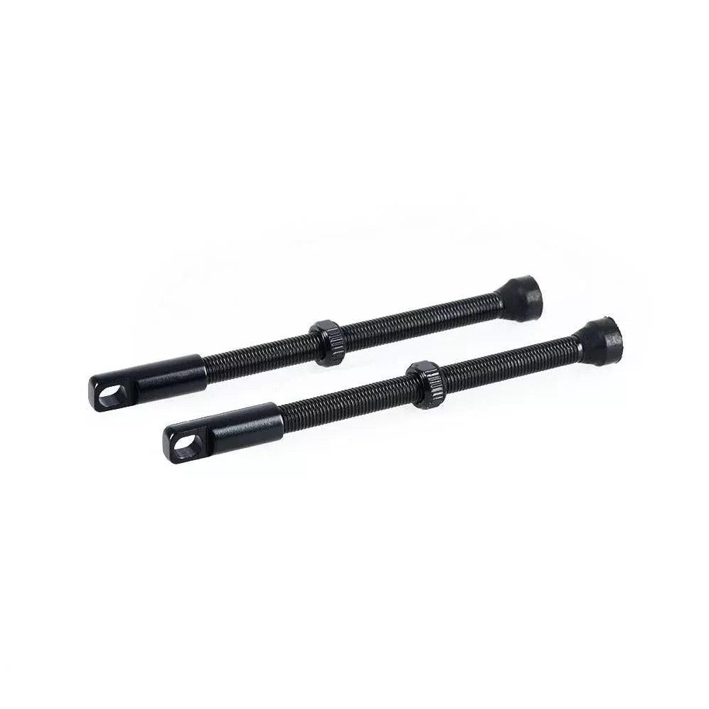 BPW Tubeless Alloy Valves 80mm Black (2 Per Card)