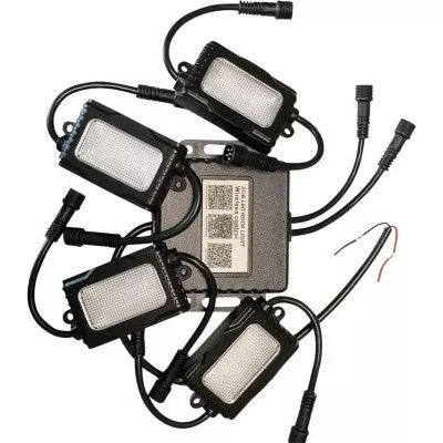 Brite-Lites LED Rock Light Pod x4 Kit 2.0- RGB and Bluetooth Controller
