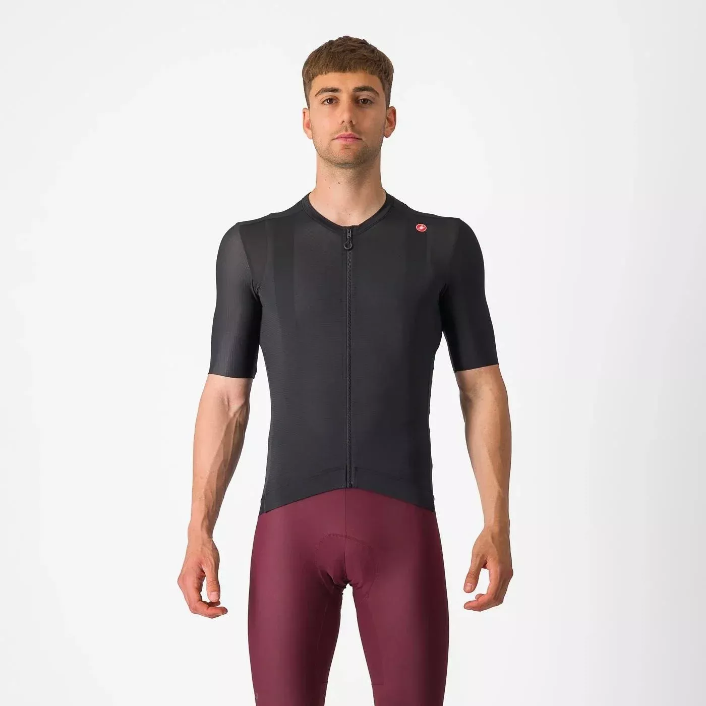 Castelli Espresso Short Sleeve Jersey Light Black/Dark Gray