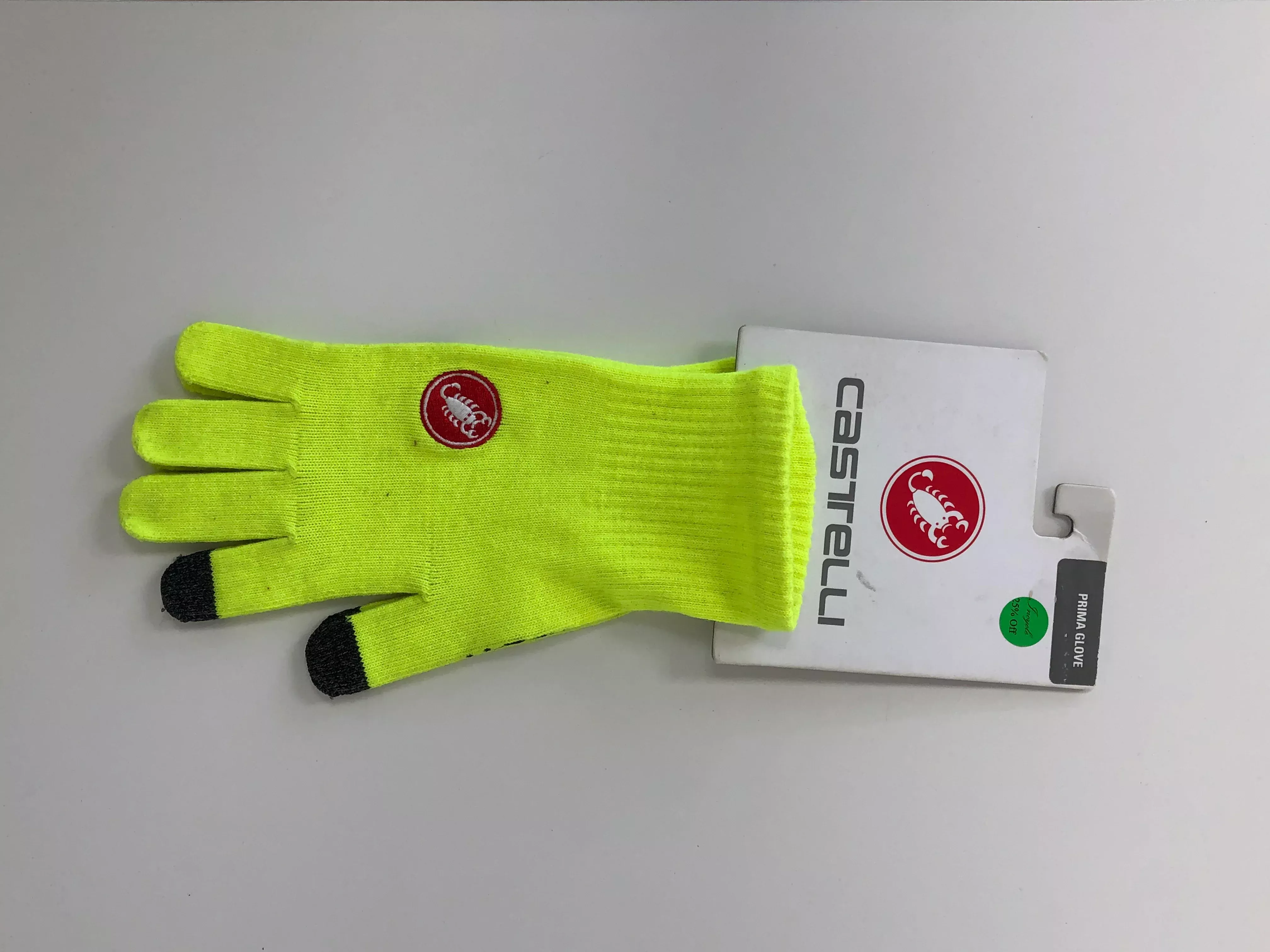 Castelli Prima Glove Yel Fluo S/M