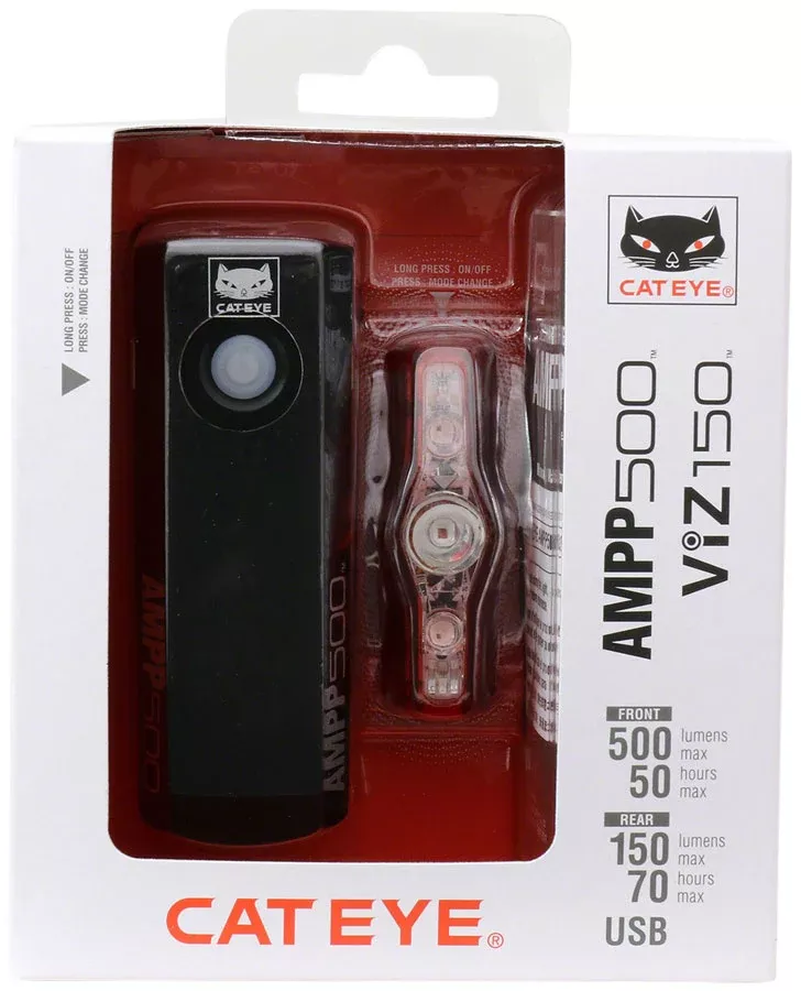CatEye AMPP500/ViZ150 Headlight/Taillight Set