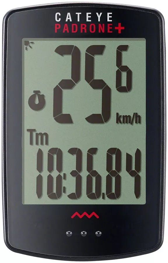 CatEye Padrone+ Bike Computer – Wireless, Black