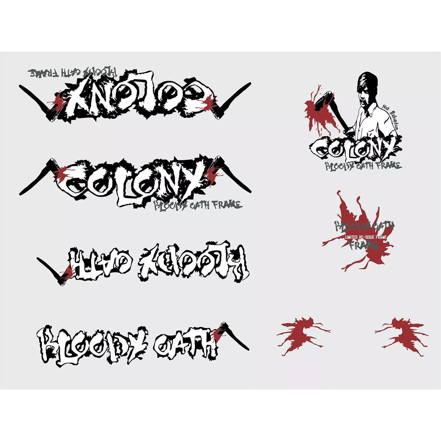 Colony Bloody Oath Frame Sticker Kit