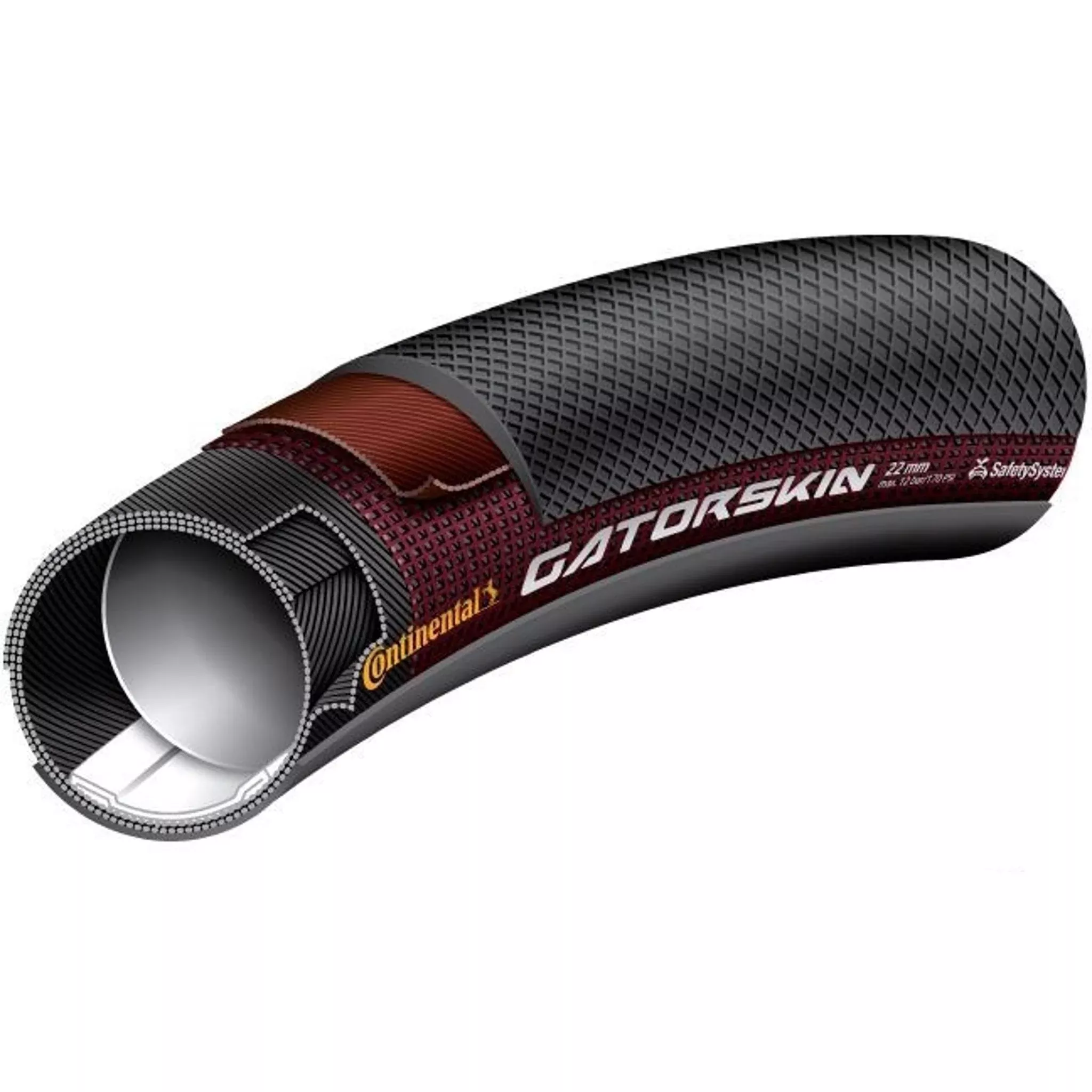 Continental Sprinter Gatorskin Tubular Road Tyre 28''' x 25mm