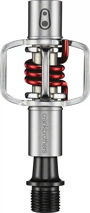 Crankbrothers Egg Beater 1 Pedals – Dual Sided Clipless, Wire, 9/16″, Red