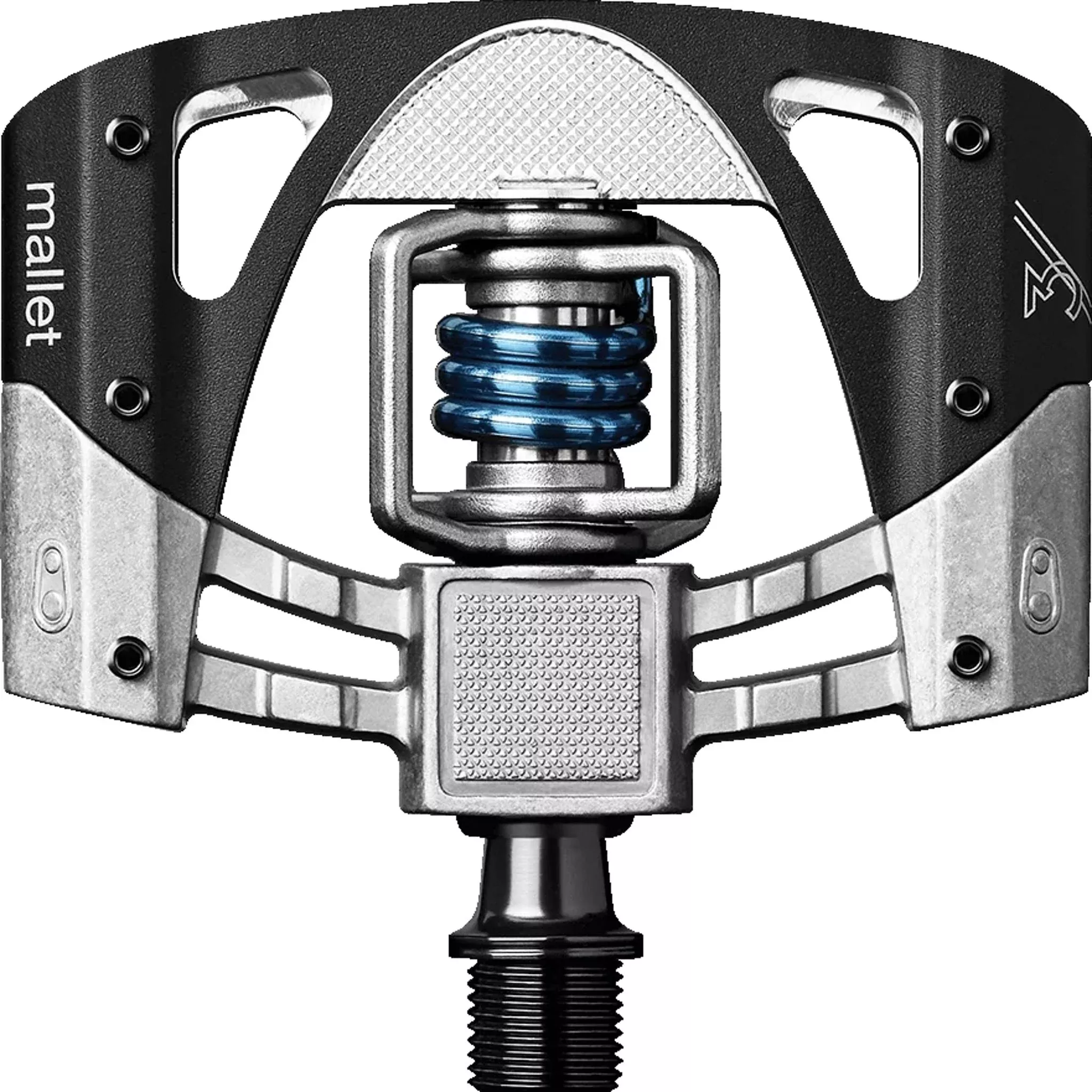 Crankbrothers Mallet 3 MTB Pedals Raw/Black/Blue Spring