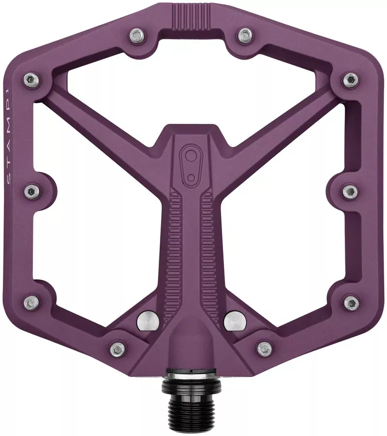 Crankbrothers Stamp 1 Gen 2 Pedals – Platform, Composite, 9/16″, Purple, Large