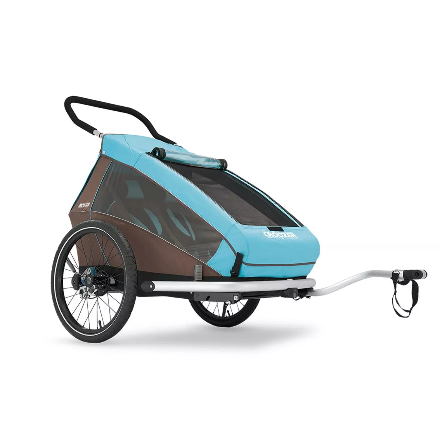 Croozer Kid Trailer/Jogger For 2 (Blue/Brown)