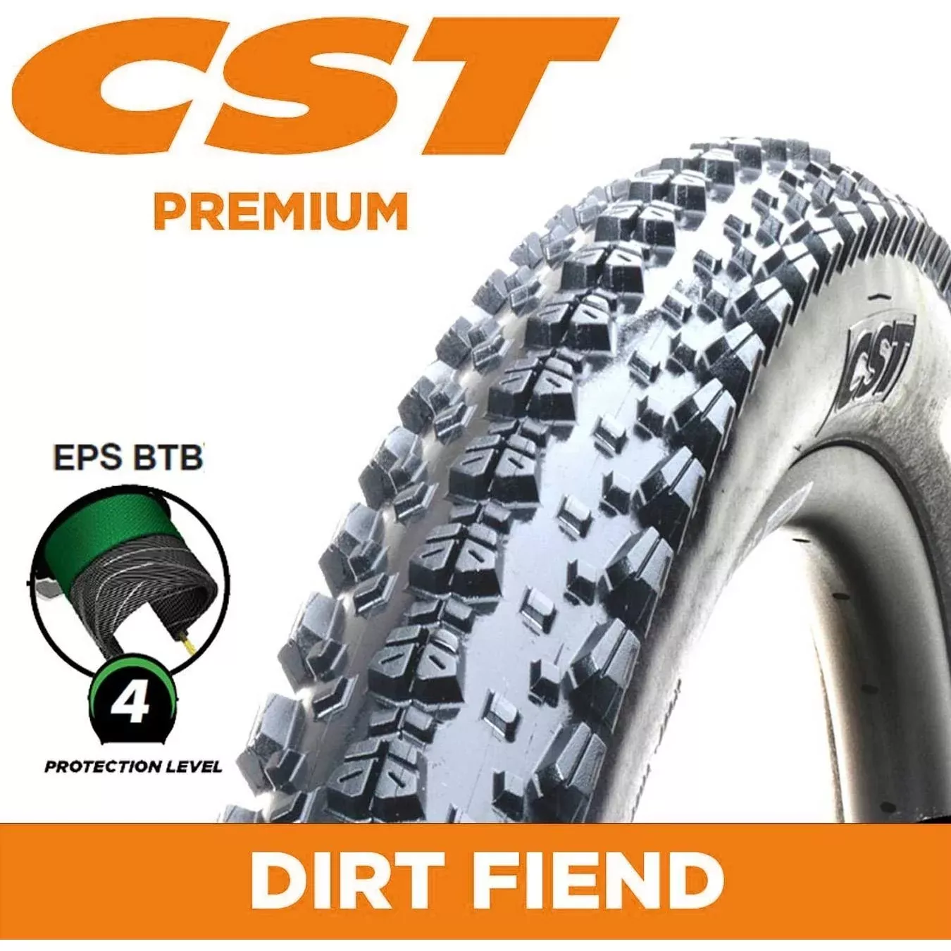 CST Dirt Fiend C3003 Wirebead MTB Tyre 29 x 2.35” Black