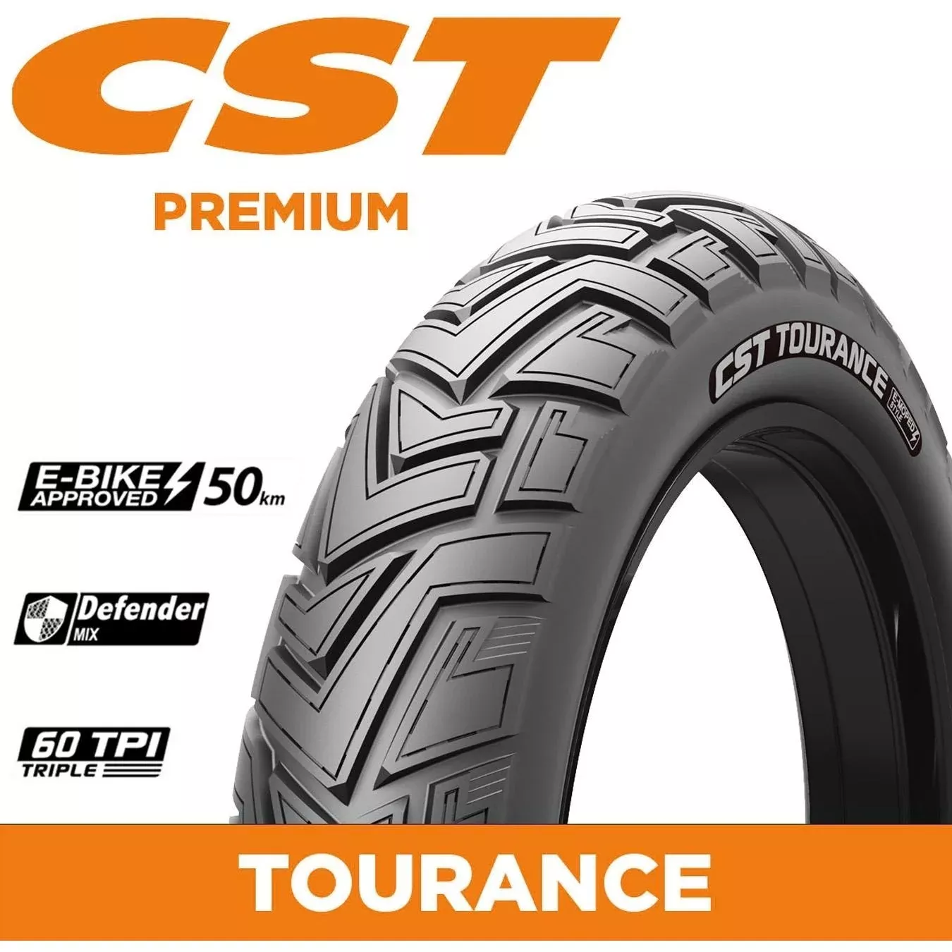 CST Tour/Tourance Tyre 20 x 4.0'' eMoped