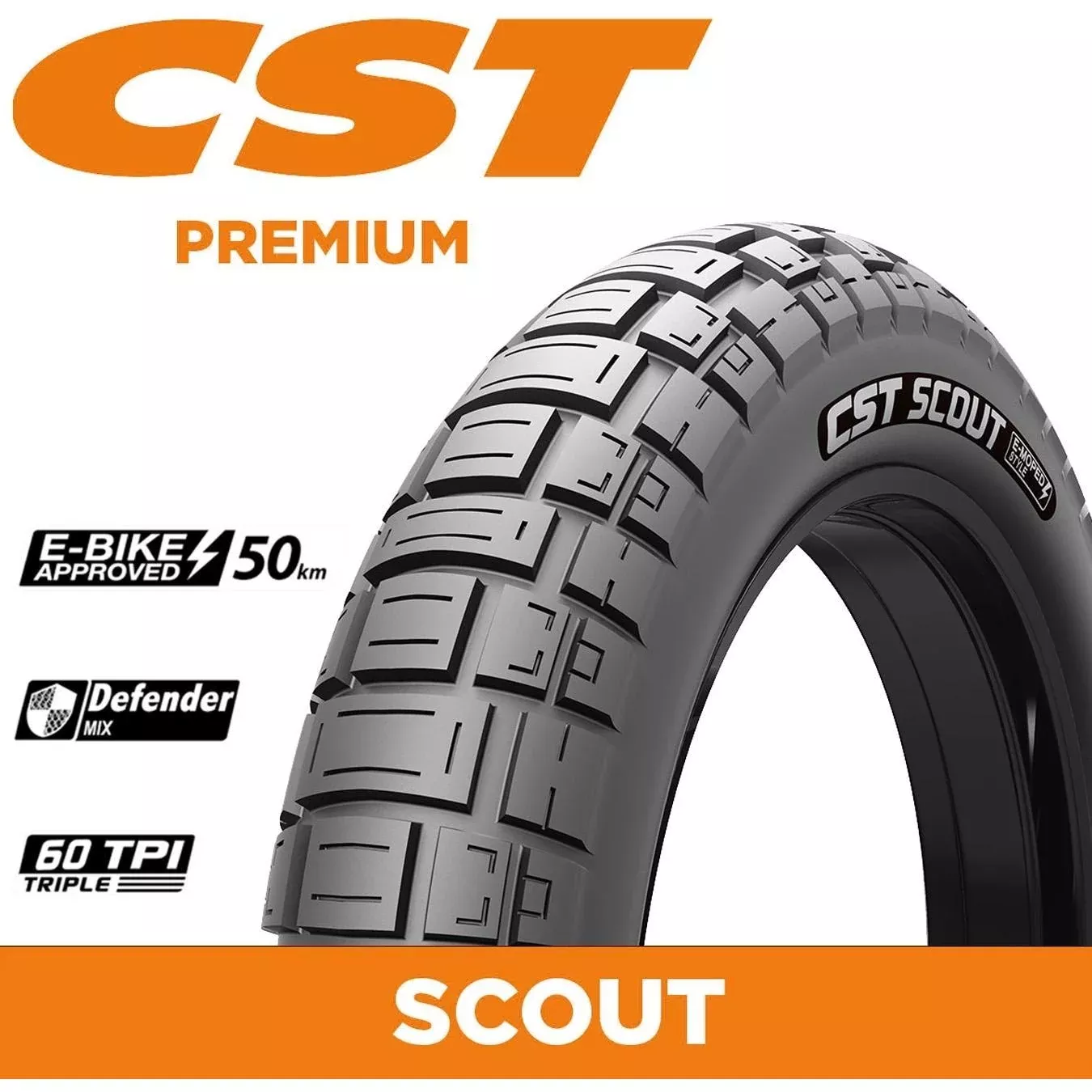 CST Tyre Scout - 20 x 4.0 eMoped