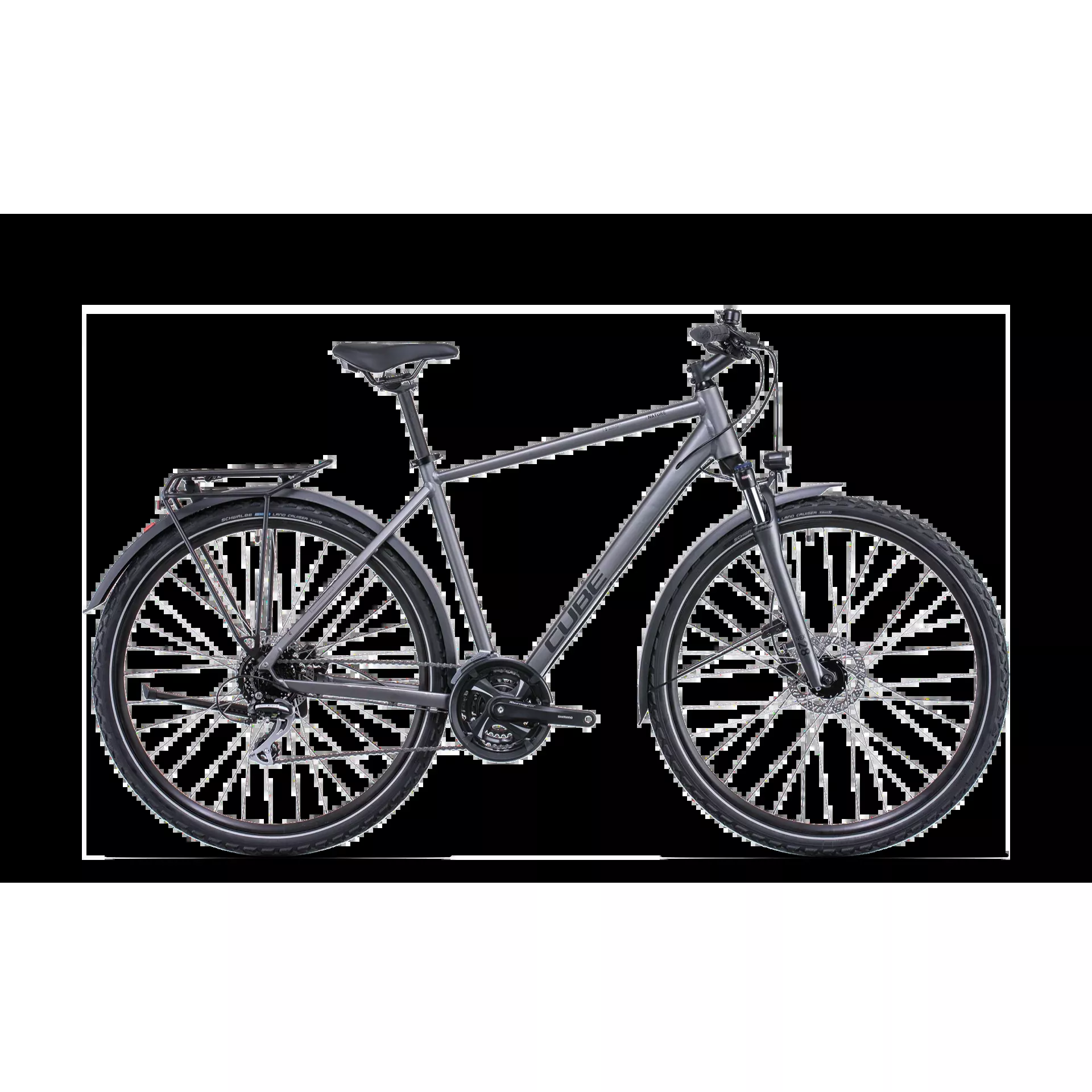 Cube Nature All Road Hybrid Bike Graphite Black