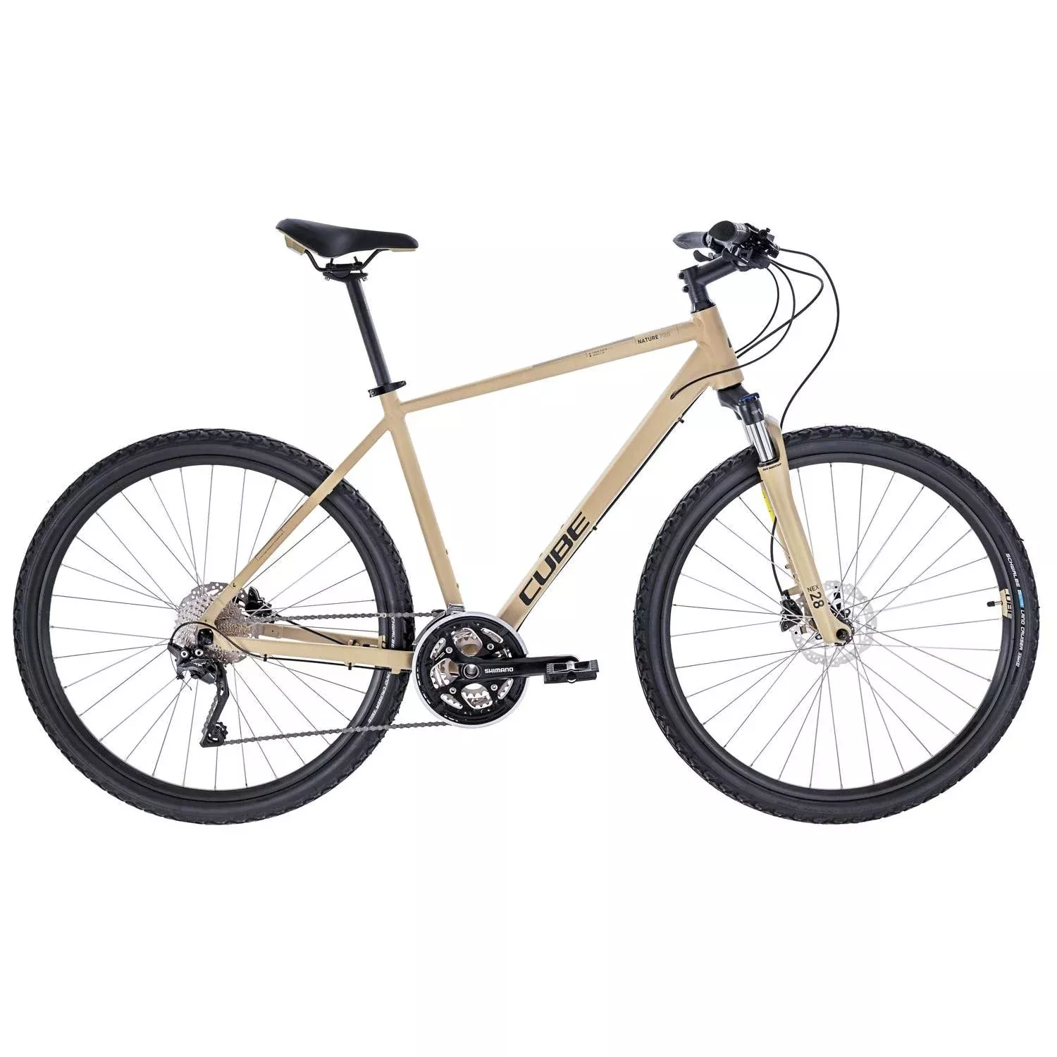 Cube Nature Pro Hybrid Bike Desert Black