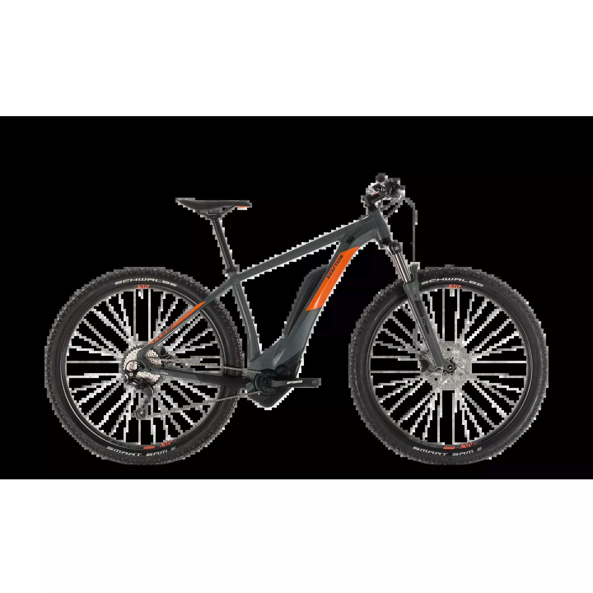 Cube Reaction Hybrid Pro 400 E-Mountain Bike Grey/Orange (2019)
