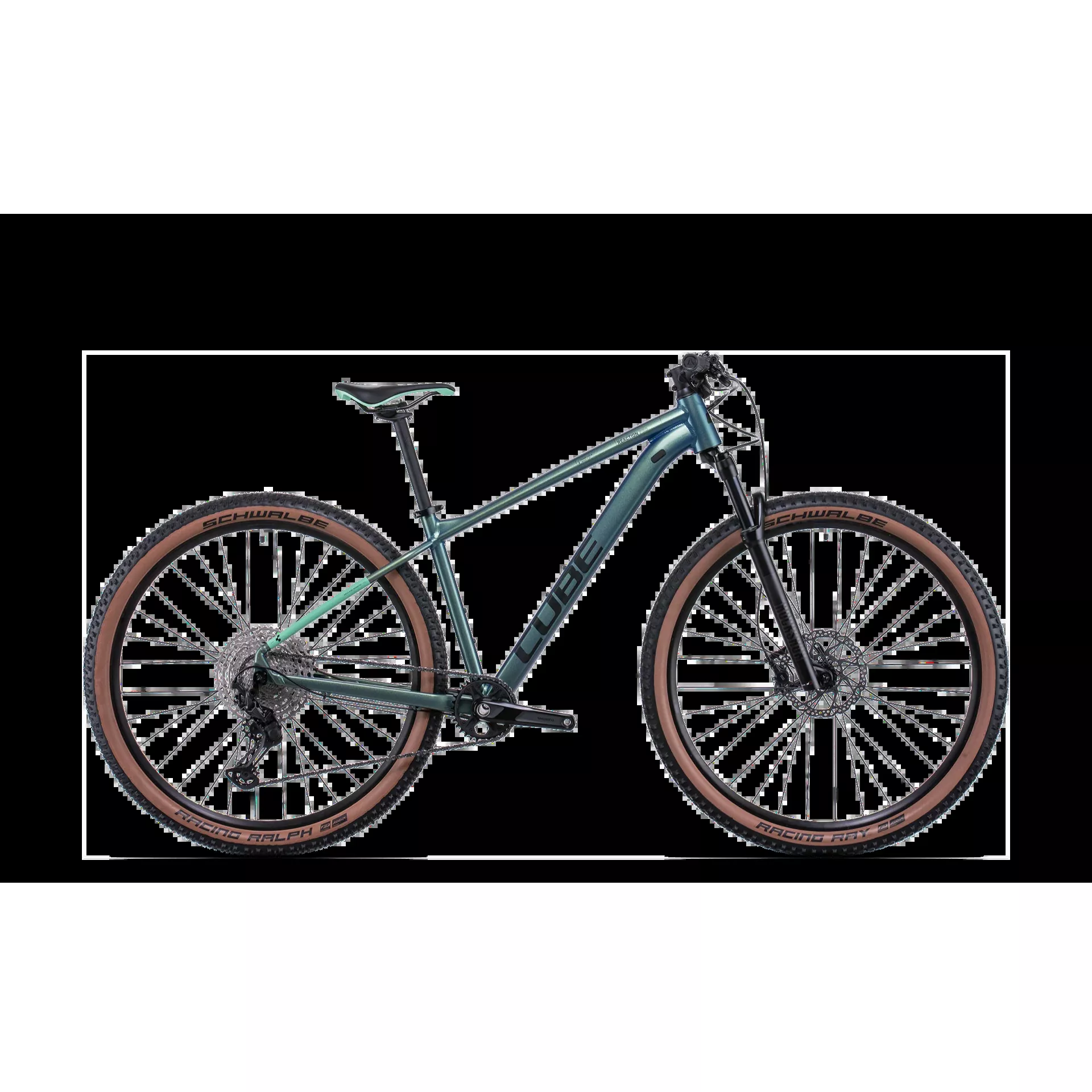 Cube Reaction Pro Hardtail Mountain Bike Verde Green