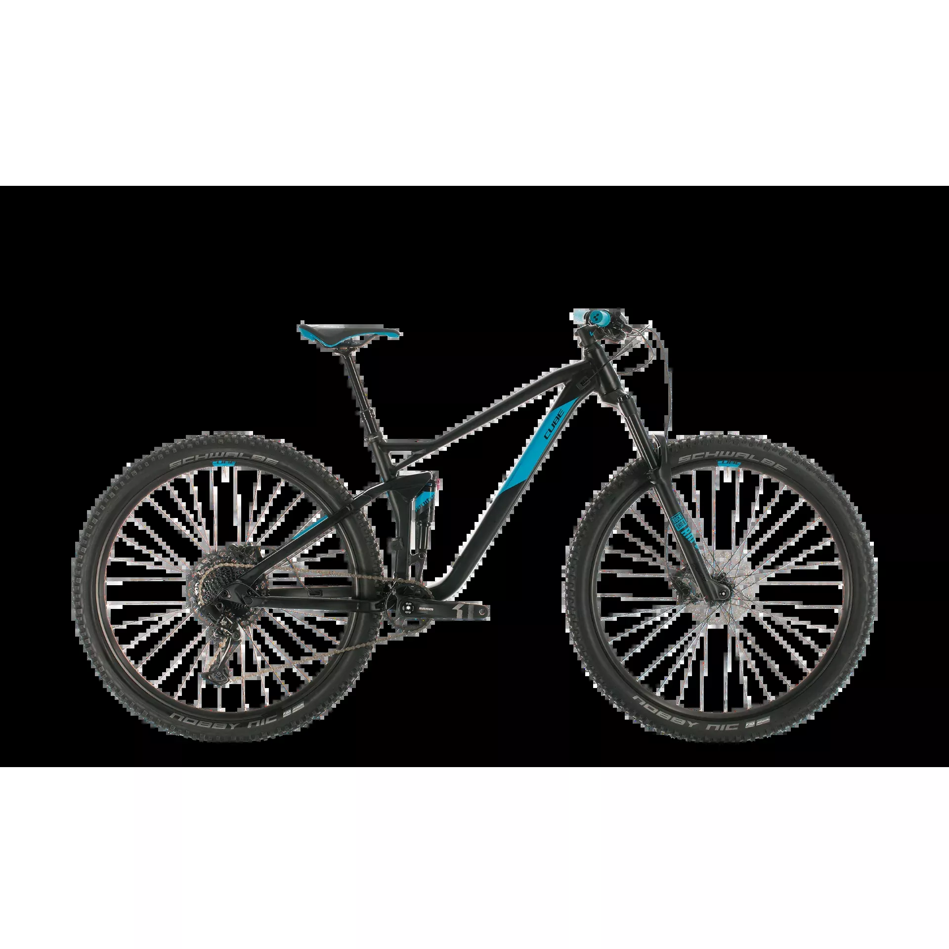 Cube Stereo 120 Pro 29 Mountain Bike Black/Blue