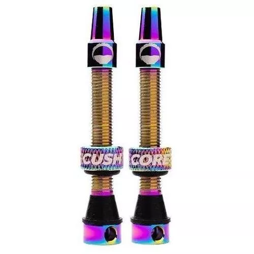 CushCore Tubeless Valves (Pair) Oil Slick – 44mm