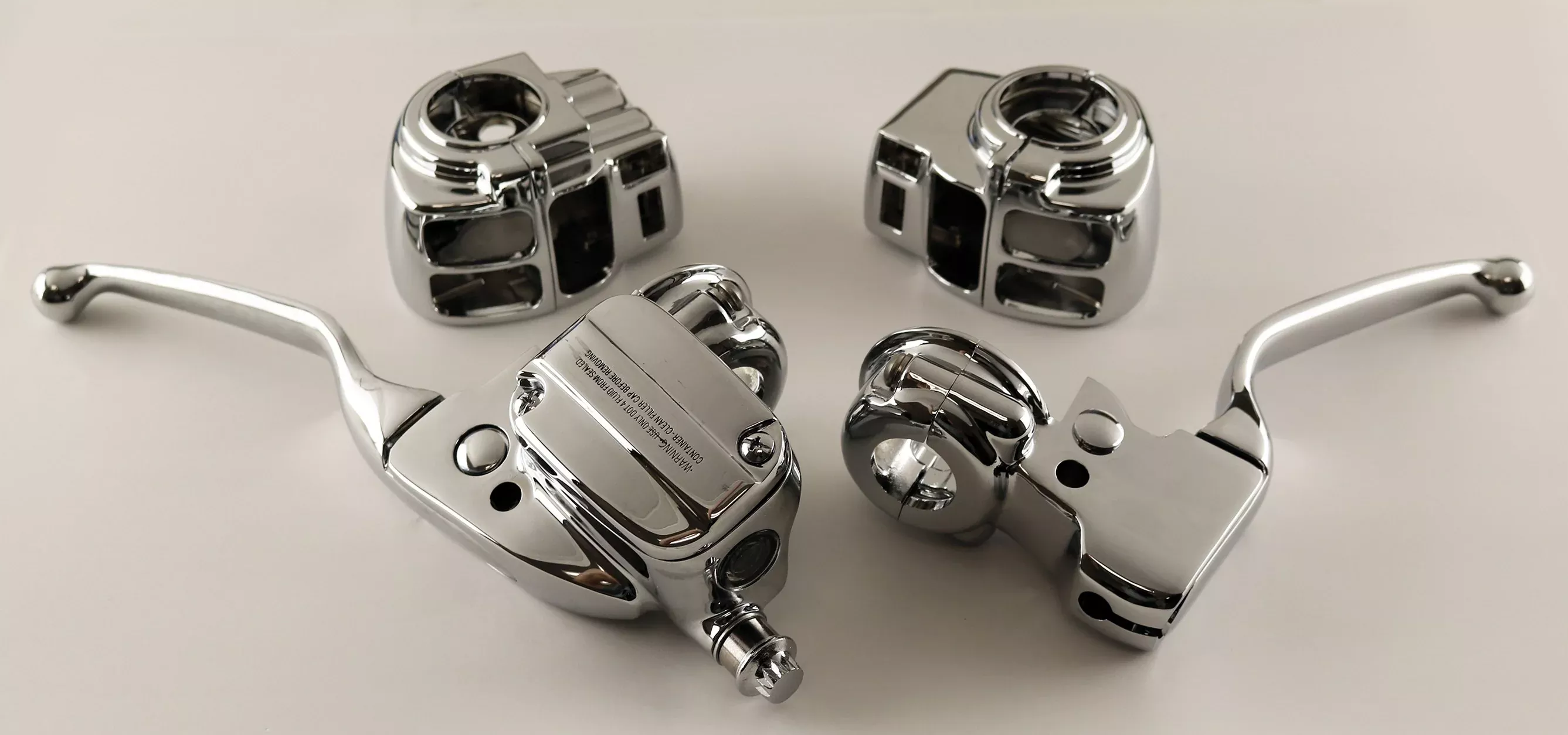 Custom Chrome Handlebar Control 11/16" Bore Radio Cruise Kit Harley FLH/T 96-07