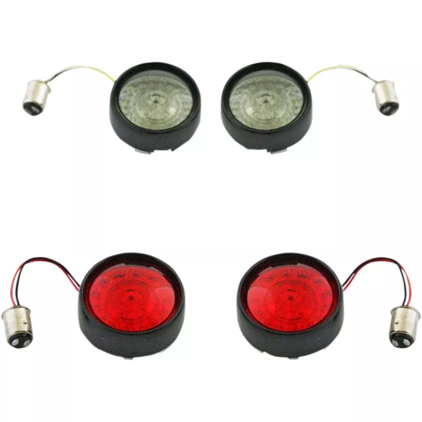 Custom Dynamics PB-BCM-BB-B Black Pro-Beam LED Turn Signal Kit 11-19 Harley