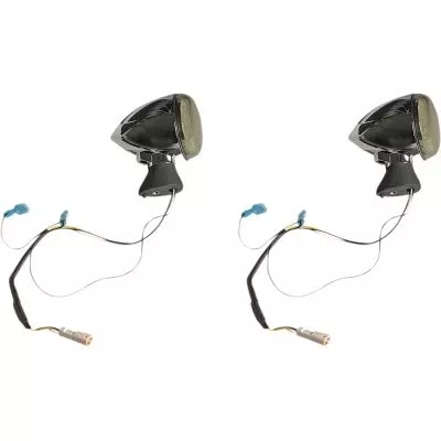 Custom Dynamics ProBEAM Dynamic Ringz Front LED Turn Signals Chrome Scout 15-20
