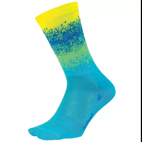 DeFeet Aireator Barnstomer 6” Socks Ombre Neptune
