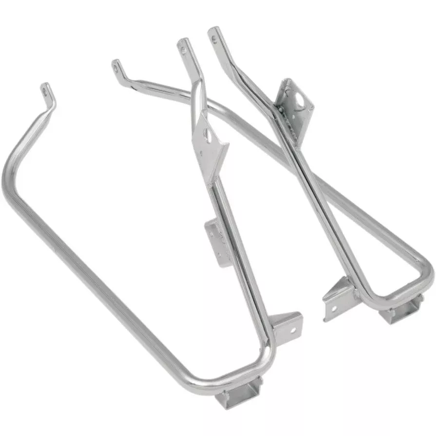 Drag Saddlebag Chrome Support Brackets 09-13 Harley Touring Repl OEM 49206-09A