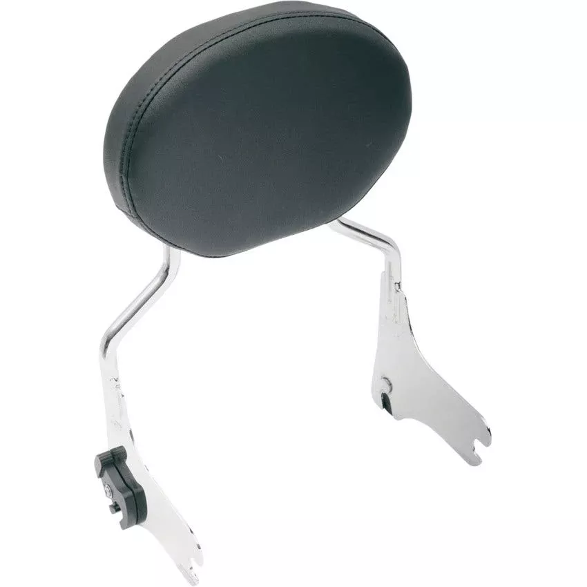Drag Smooth Solar Leather Oval Backrest Pad for Harley 97-22 Touring Models