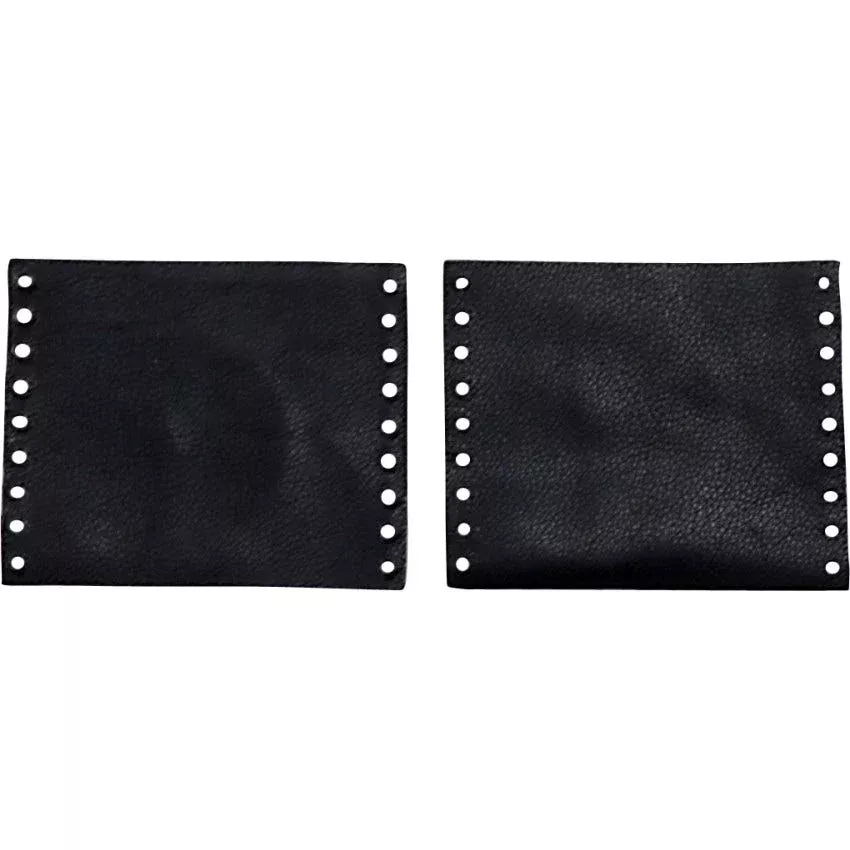 Drag Specialties Black Leather Twist Grip Covers for Harley 1″ Handlebar Grips