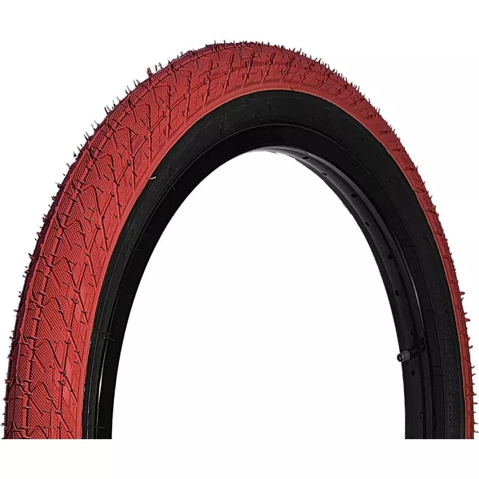DRS Arrow FS Coloured BMX Tyre 20 x 2.25” Red/Black Wall