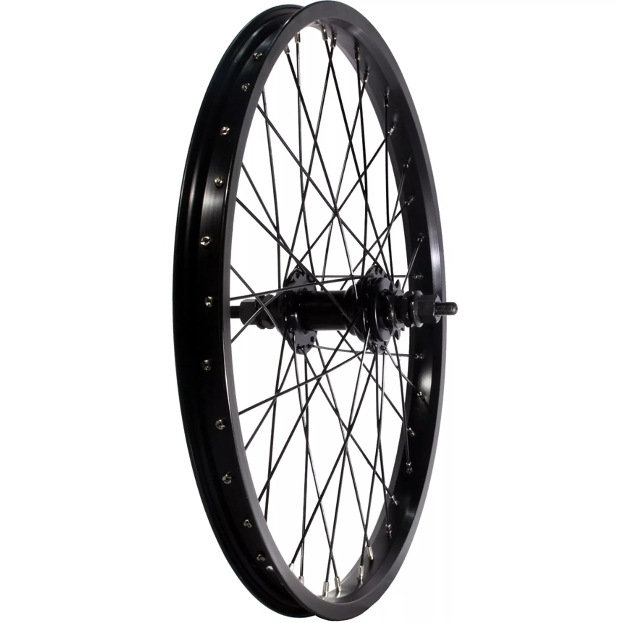 DRS Semi Pro 20” BMX Rear Wheel 36H 3/8” Sealed 9T Black