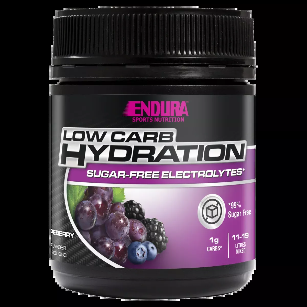 Endura Rehydration Low Carb Fuel Grapeberry 128g