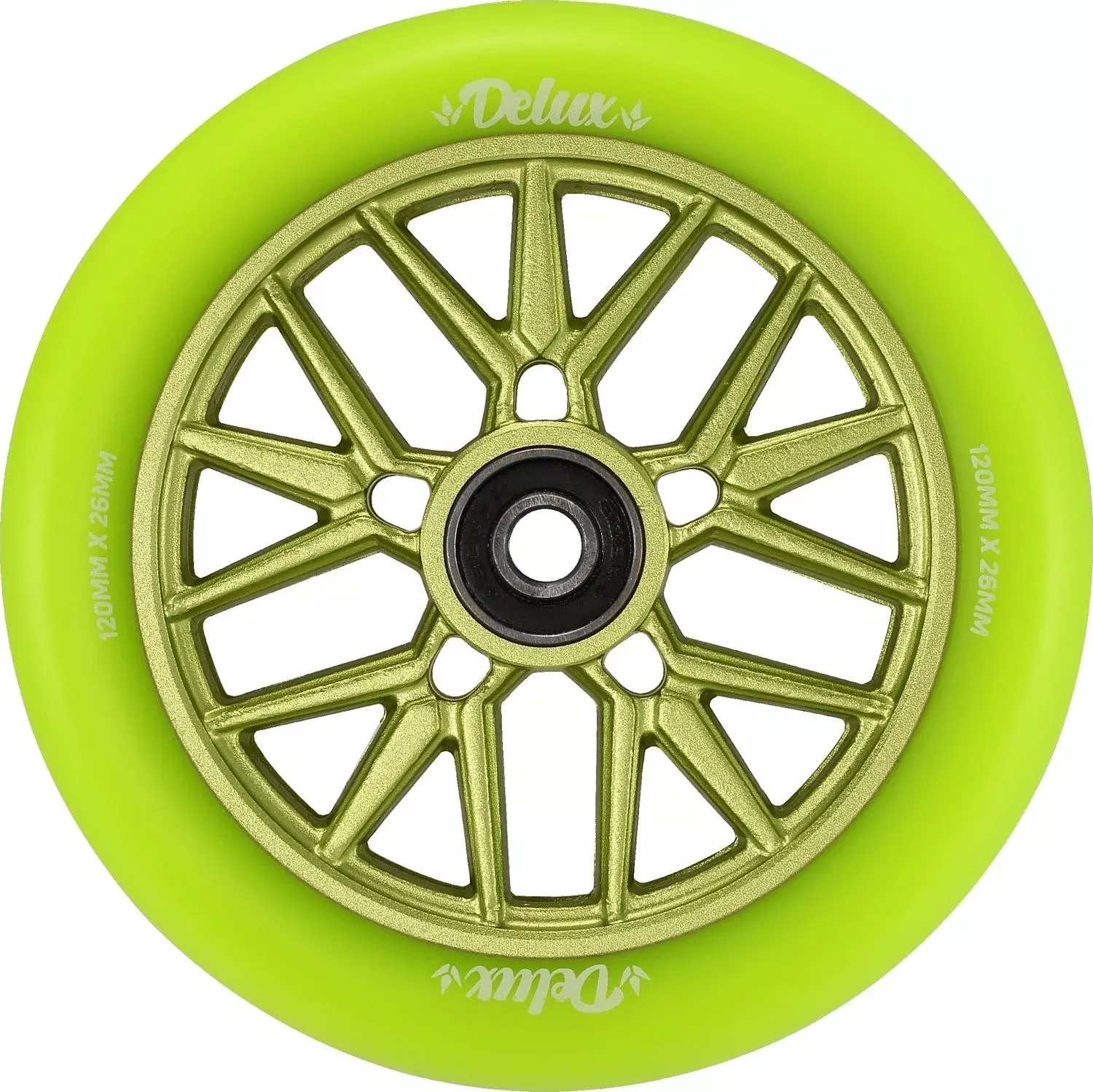 Envy Delux Scooter Wheel (1pc) 120x26mm Green