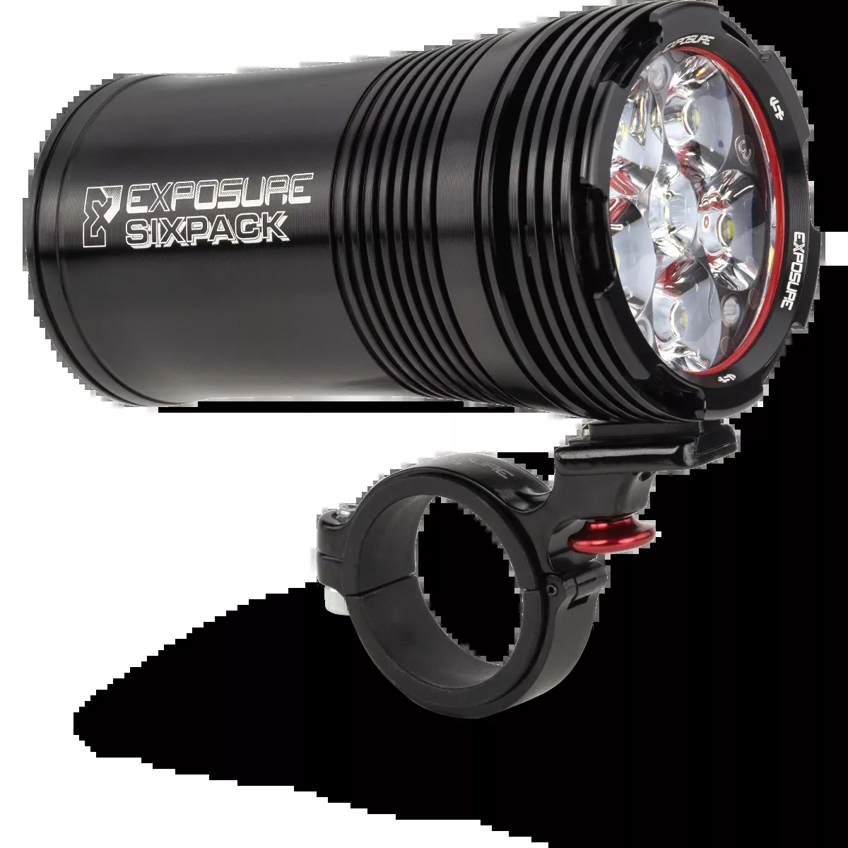 Exposure Six Pack Mk9 Front Light with 35/31.8mm QR Bracket
