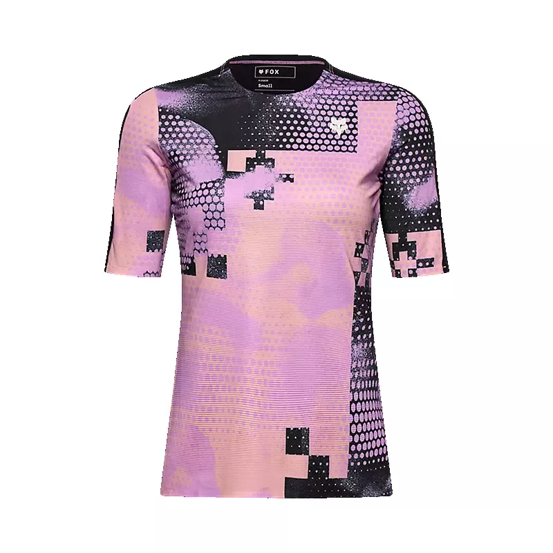 Fox Racing Flexair Ascent Short Sleeve MTB Jersey – Pulse – Womens – Desert Rose