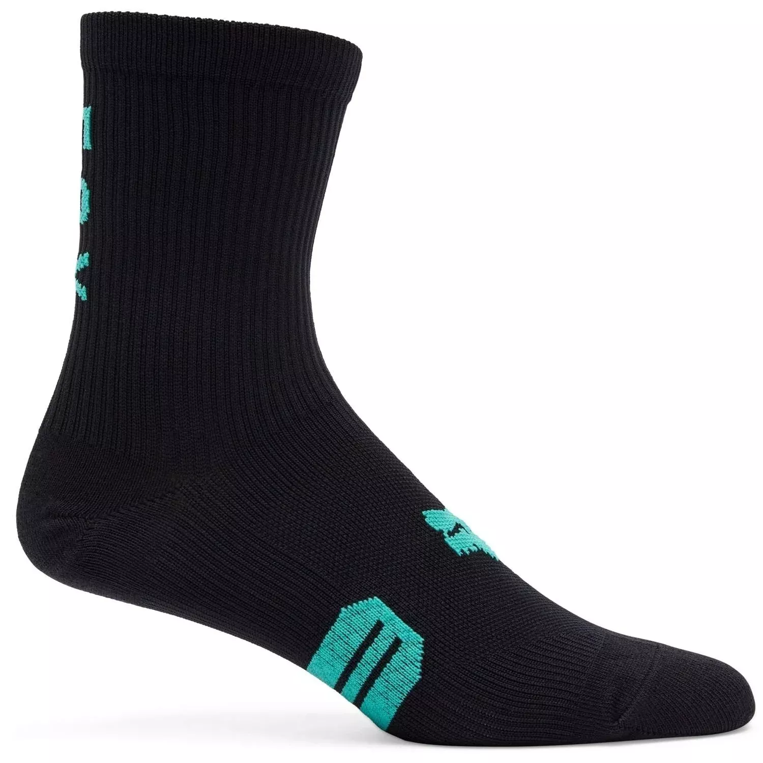 Fox Ranger 6” Sock Black/Aqua 2025