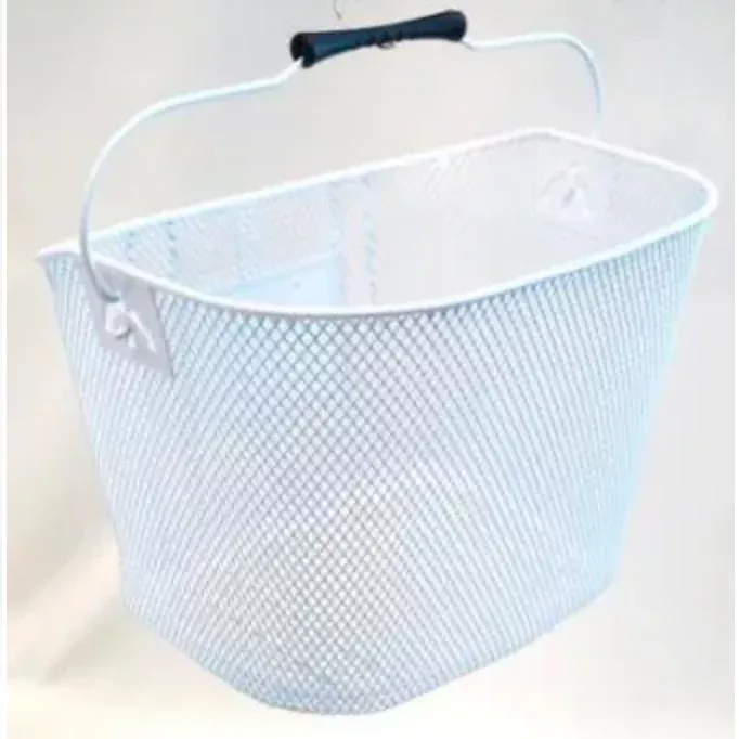 Front Basket Wire Mesh White Easy to Take Off