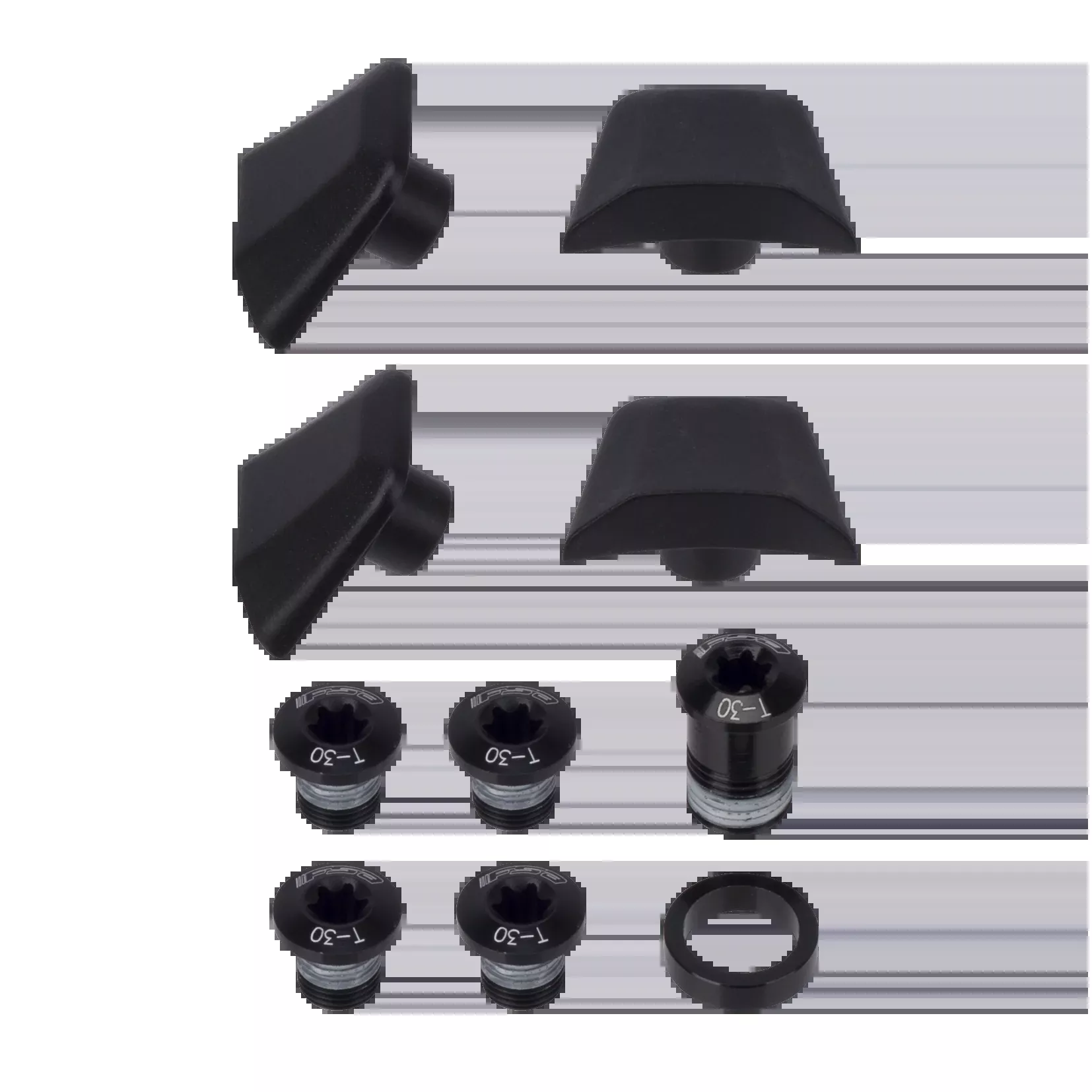 FSA SL-K Road ABS BB386EVO Chainring Bolt Kit & Tab Cover Black