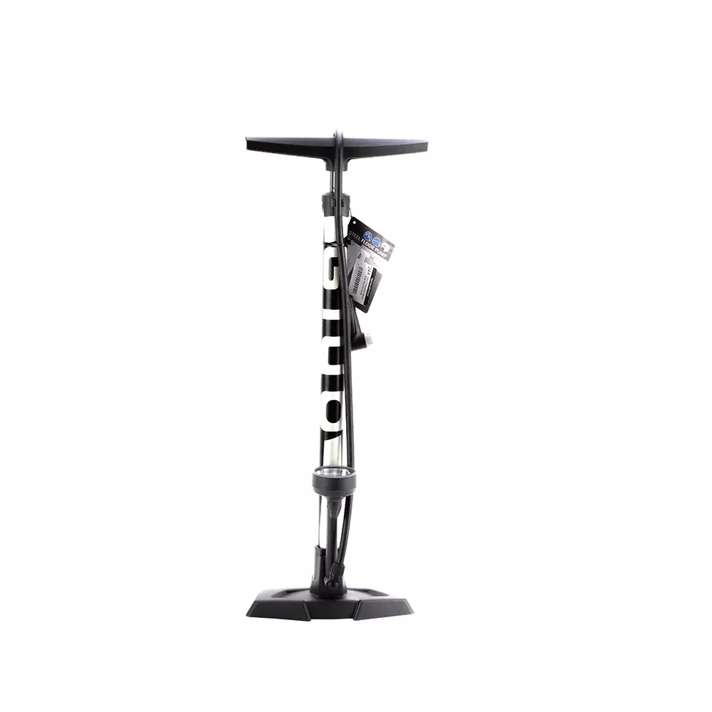 Giyo 2″ Mounted Gauge Steel Floor Pump Sil