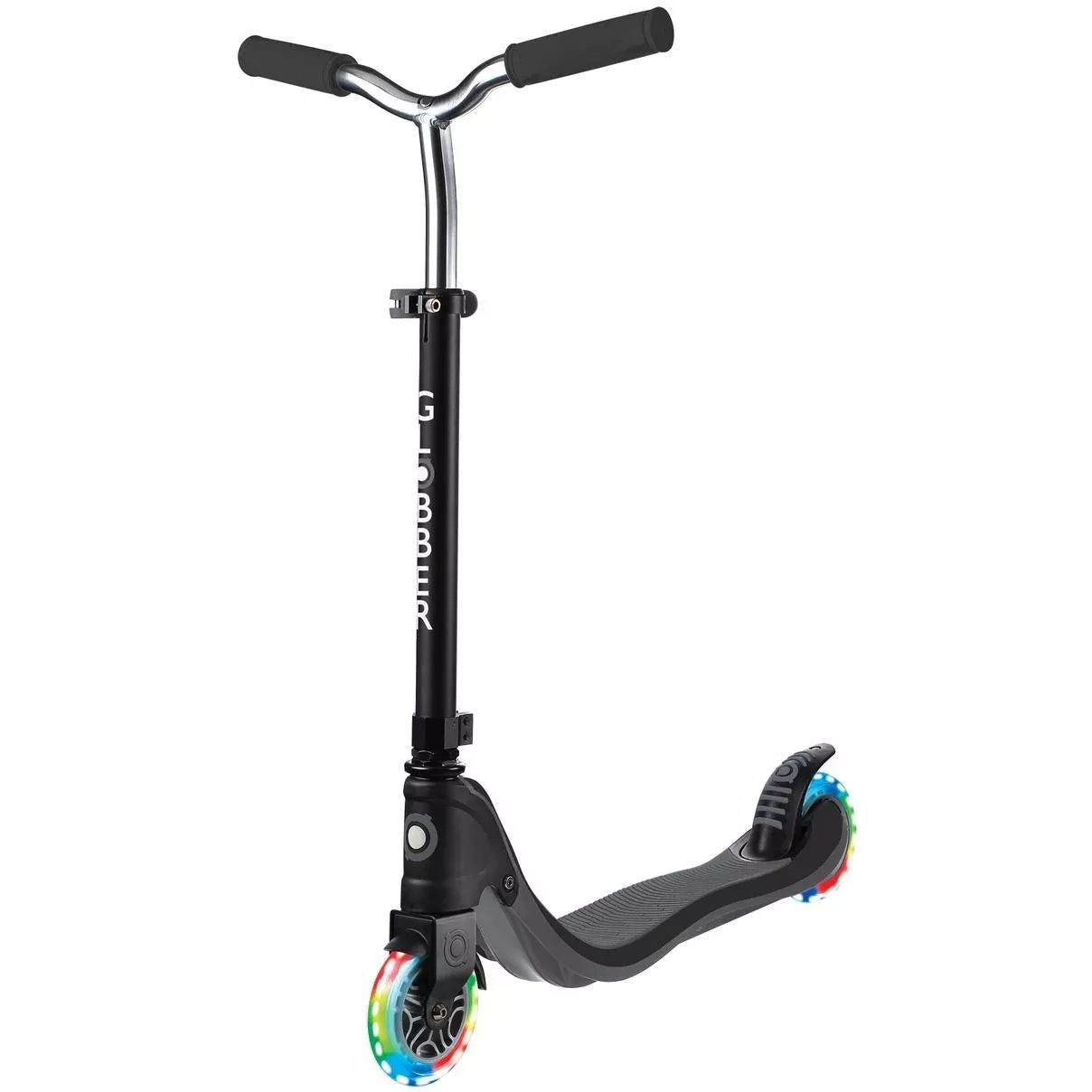 Globber Flow 125 Scooter with Light-Up Wheels Black