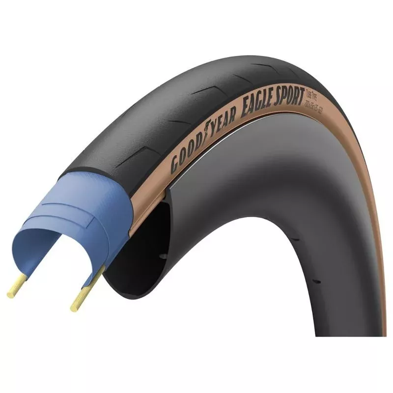 Goodyear Eagle Sport Folding Tyre 60TPI 700 x 25c Tan