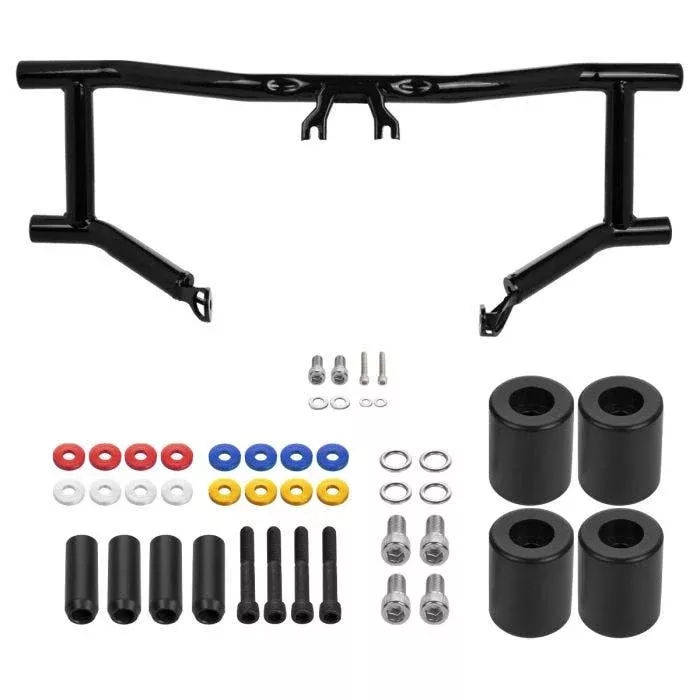 HOGWORKZ Black Double Barrel Performance Engine Guard for Harley Touring '23.5-'25