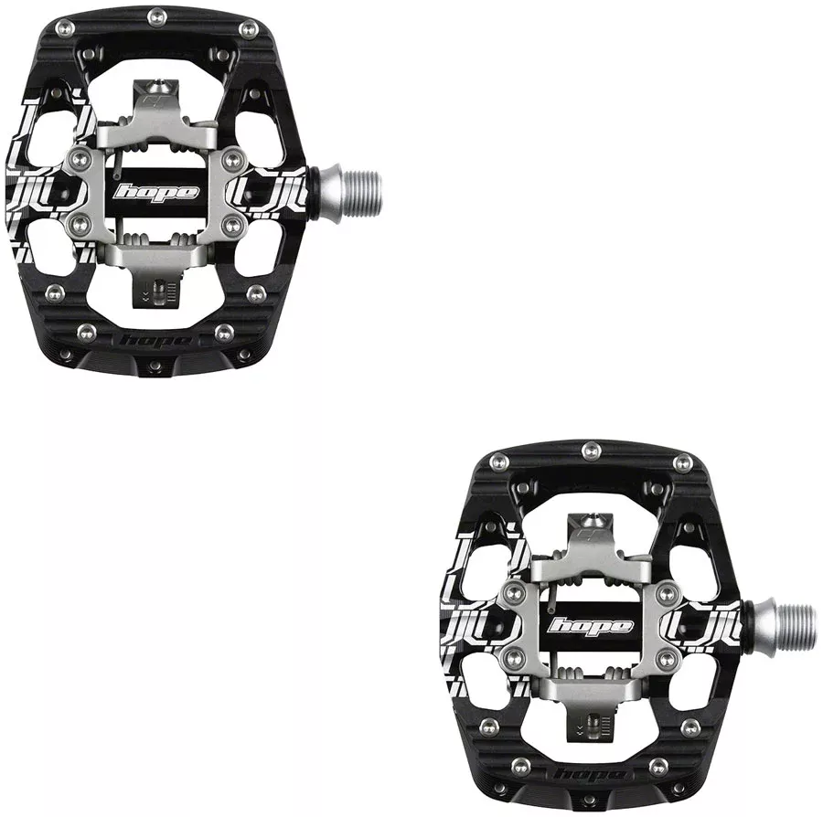Hope Union GC Pedals – Dual Sided Clipless with Platform, 9/16″, Black