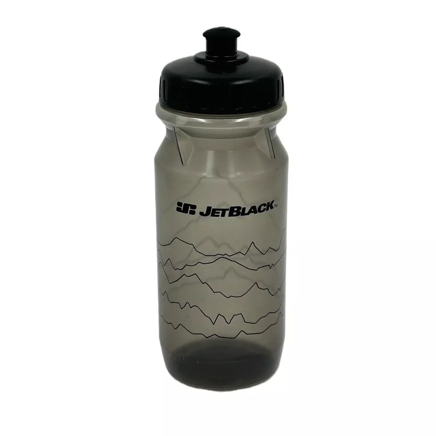 JetBlack Comp Bottle 600ml Smoke with Black Lid