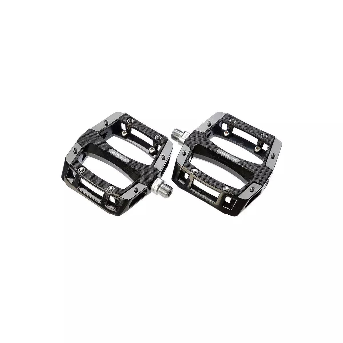 JetBlack Flat Out Pro Alloy MTB Flat Pedals Black