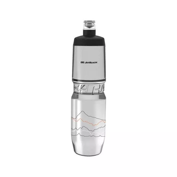 JetBlack Icon Water Bottle 900ml Clear/Black